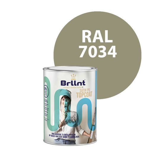 Peinture Bois RAL 7034 Gris jaune