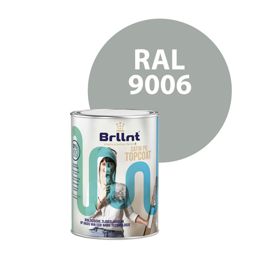 Peinture Bois RAL 9006 Aluminium blanc