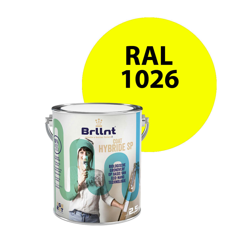 Grondverf hout RAL 1026 Briljantgeel