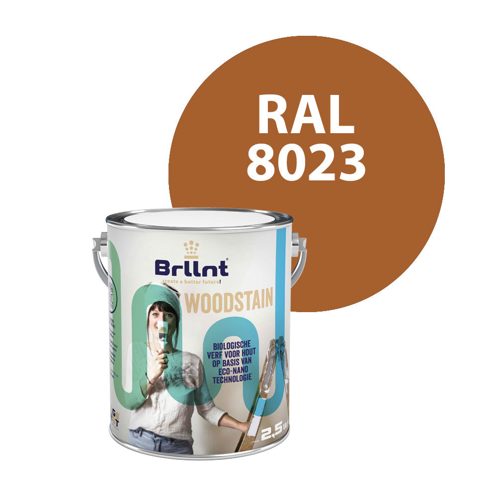 Houtbeits RAL 8023 Oranjebruin