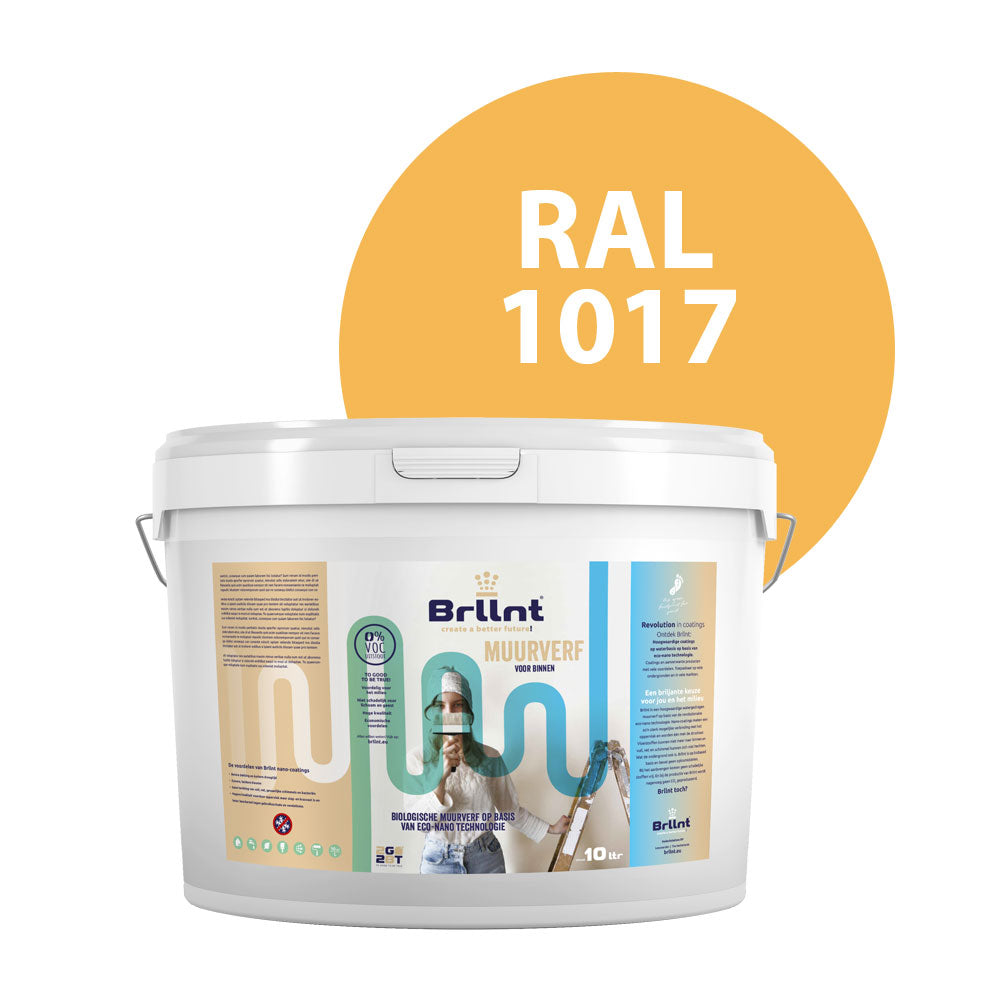 Muurverf RAL 1017 Saffraangeel Binnen