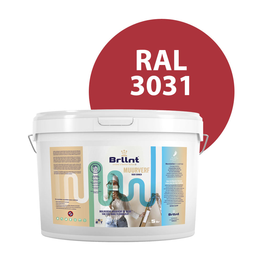 Interior Wall Paint RAL 3031 Orient red